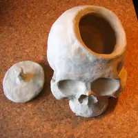 Clay skull